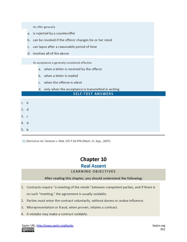 Business Law and the Legal Environment - Page 332